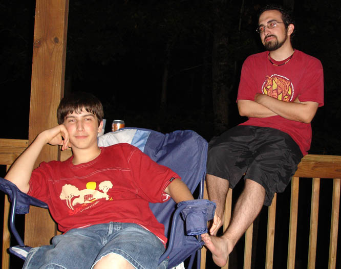 red shirts